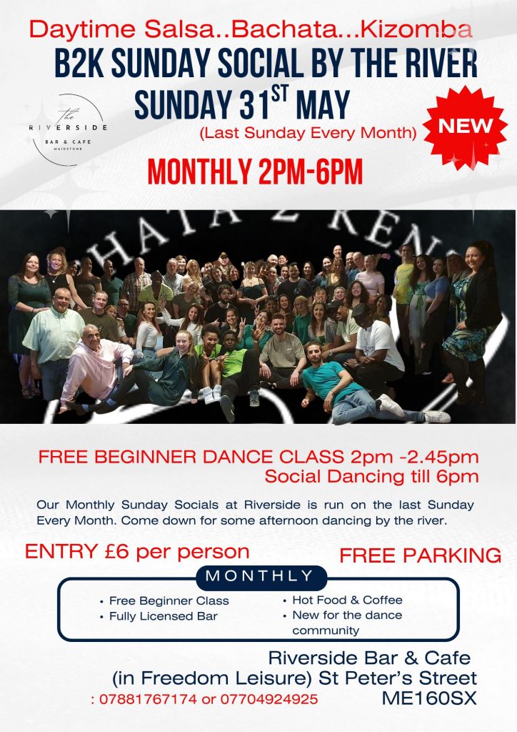 Sunday daytime Salsa, Bachata and Kizomba classes